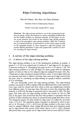 Edge-coloring algorithms