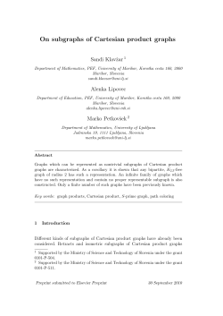 On subgraphs of Cartesian product graphs