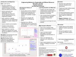 Engineering Markets for Sustainable and Efficient Resource