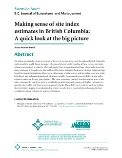 Making sense of site index estimates