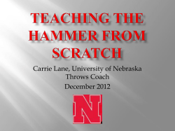 Teaching the Hammer from Scratch