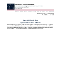 the CAPCOG Local Emission Reduction Grant Program