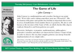 The Game of Life ~ John Conway