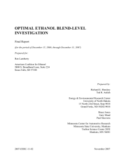 optimal ethanol blend-level investigation
