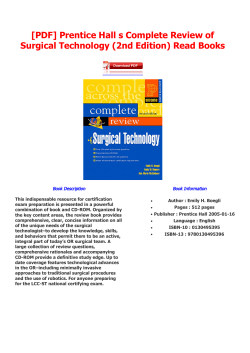 Prentice Hall s Complete Review of Surgical