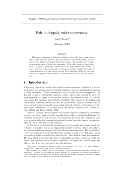 Exit in duopoly under uncertainty