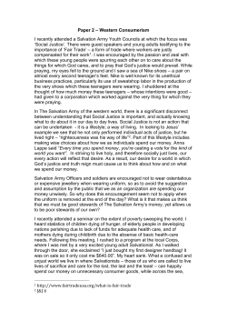 PAPER 3- WESTERN CONSUMERISM