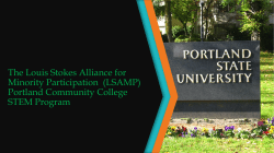 (LSAMP PCC STEM Program Overview).