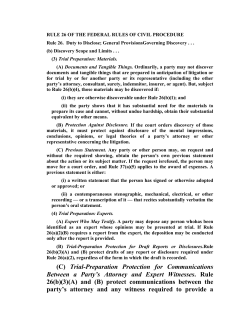 Federal Rule of Civil Procedure 26