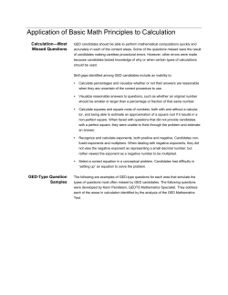 Most Missed Questions - Basic Math Principles to Calculation