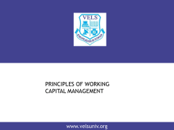 Concepts of Working Capital