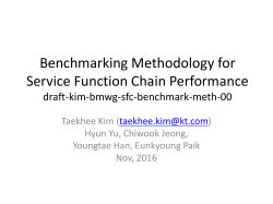 Benchmarking Methodology for Service Function Chain