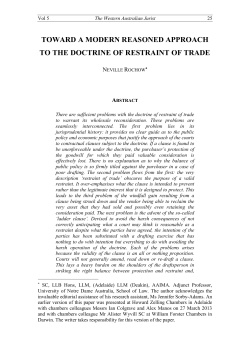 toward a modern reasoned approach to the doctrine of