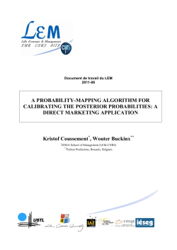 A PROBABILITY-MAPPING ALGORITHM FOR - LEM-CNRS