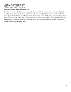 northeast_emerg_plan - Northeast Christian Church