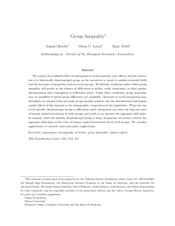 Group Inequality - Columbia University
