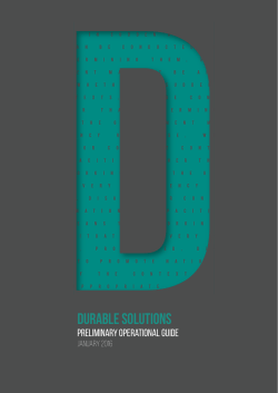 Durable Solutions