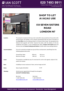 shop to let a1/a2/a3 use 150 seven sisters road london n7