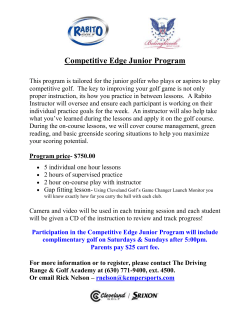 Competitive Edge Junior Program