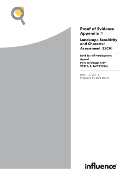 NBC Proof of Evidence Landscape Issues Appendices