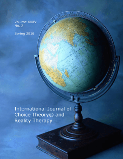 International Journal of Choice Theory® and Reality