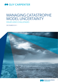 Managing Catastrophe Model UnCertainty