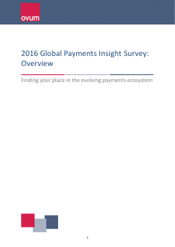 2016 Global Payments Insight Survey: Overview