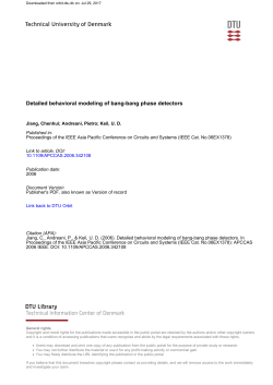 Detailed behavioral modeling of bang-bang phase