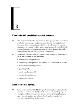 Chapter 3: The role of positive social norms