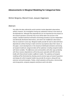 Advancements in Marginal Modeling for Categorical