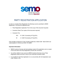 Application Form for Party Registration