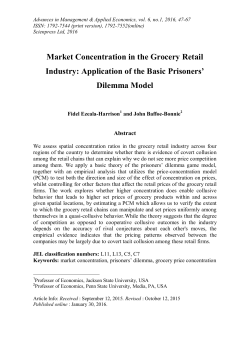 Market Concentration in the Grocery Retail