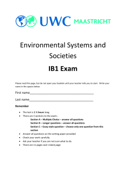 IB1 Exam - ismaastricht