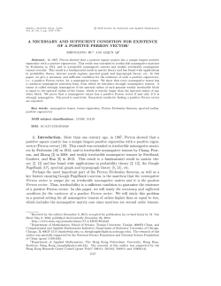 A necessary and sufficient condition for existence of a