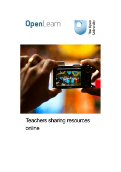 Teachers sharing resources online