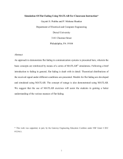 manuscript_fading - Electrical and Computer Engineering