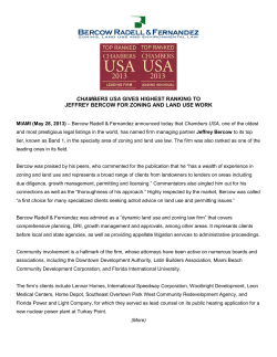 CHAMBERS USA GIVES HIGHEST RANKING TO JEFFREY