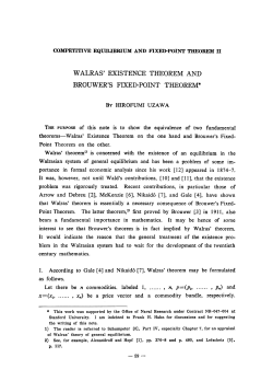COMPETITIVE EQUILIBRIUM AND FIXED