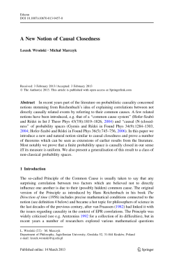 A new notion of causal closedness