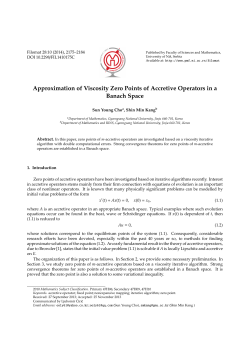 Approximation of Viscosity Zero Points of Accretive - PMF-a