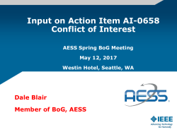Conflict of Interest