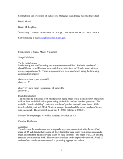 Competition and Evolution of Behavioral Strategies in an Image