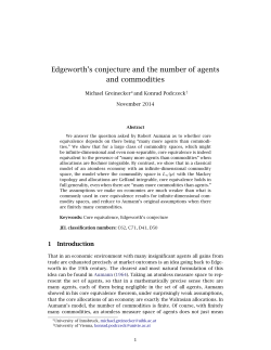 Edgeworth`s conjecture and the number of agents and commodities