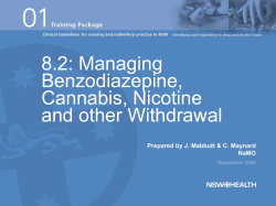 presentation-08-2-benzodiaz cannabis, nicotine and