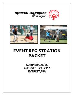 2017 Summer Codes - Special Olympics Washington