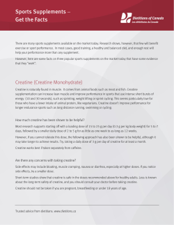 Sports Supplements - Get the Facts