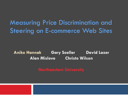 Measuring Price Discrimination and Steering on E