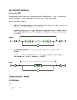 SQL SERVER 2016_JSON.