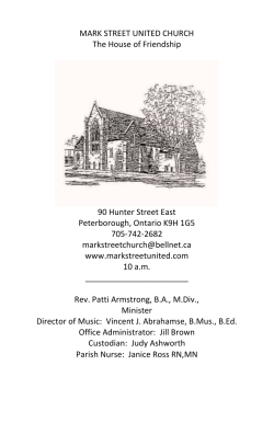 FEBRUARY 19th, 2017 FAMILY WORSHIP WELCOME OYP!