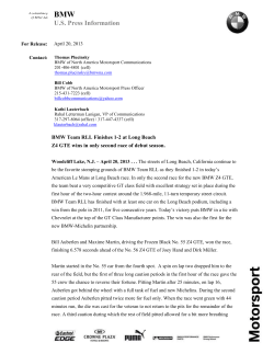 Efficient Dynamics - BMW press release
